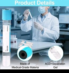 Meterbox 10ml Tubes ACD Gel Glass Tube Individual Wrapped Exp 7/27