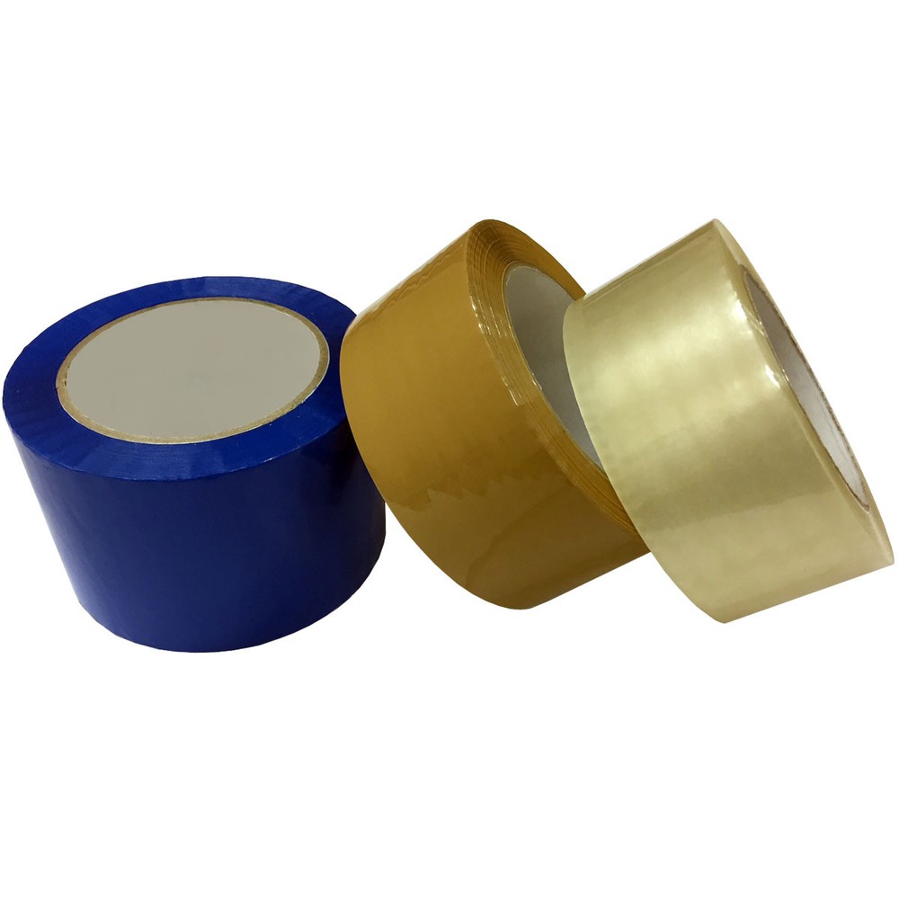 Carton Sealing Shipping Packing Tapes – Sizes: 2″, 3″ – Clear, Brown, Blue, Red