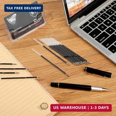 30 Pieces Ink Pen, Ballpoint Pen Refills Replacement Ballpoint Black for Retr…