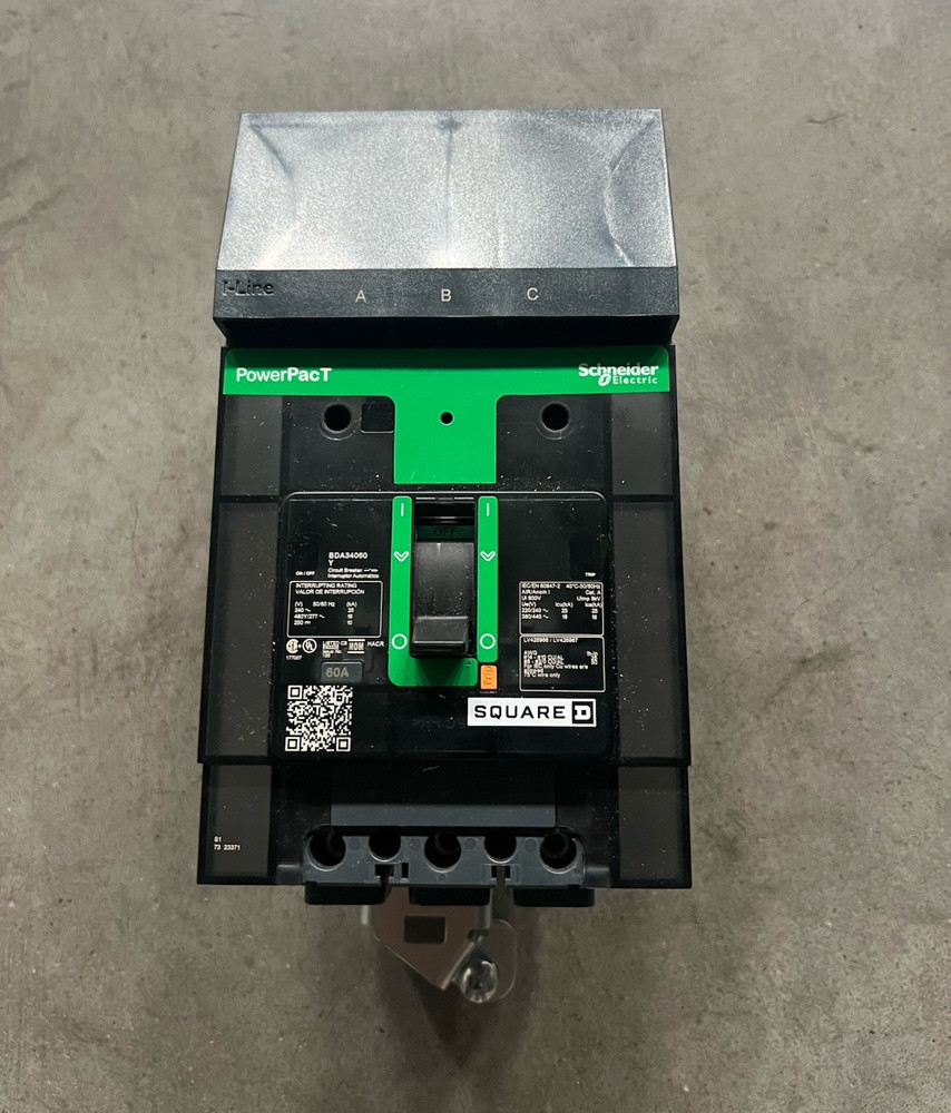 Schneider Electric Square D PowerPact T 60A 3-Pole 251-300V AC I-Line Breaker