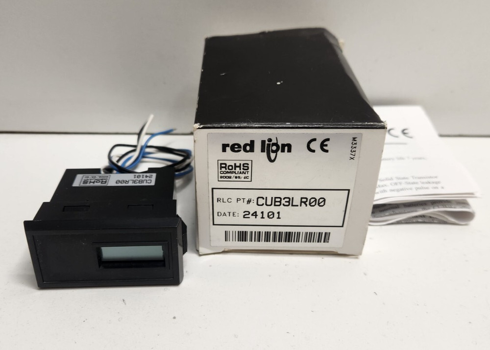 NEW IN BOX! RED LION CONTROLS 6-DIGIT LCD DIGITAL COUNTER CUB3LR00