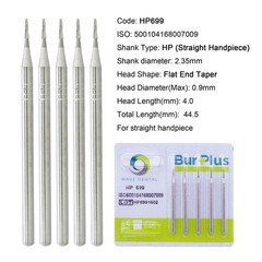 Wave Dental Burs HP 699 701 702 703L Carbide Burr Taper for Straight Handpiece
