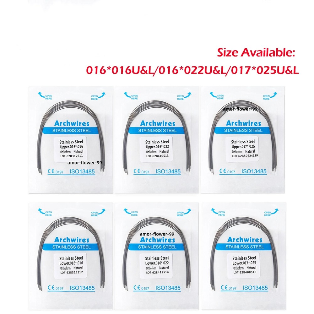 Dental Orthodontic Stainless Steel Arch Wire Rectangular Natural/Square/Ovoid