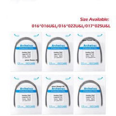 Dental Orthodontic Stainless Steel Arch Wire Rectangular Natural/Square/Ovoid