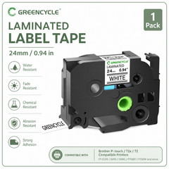 1 Pack TZe-251 Black on White 1″ TZe Tape Compatible For Brother PT-D610BT P700