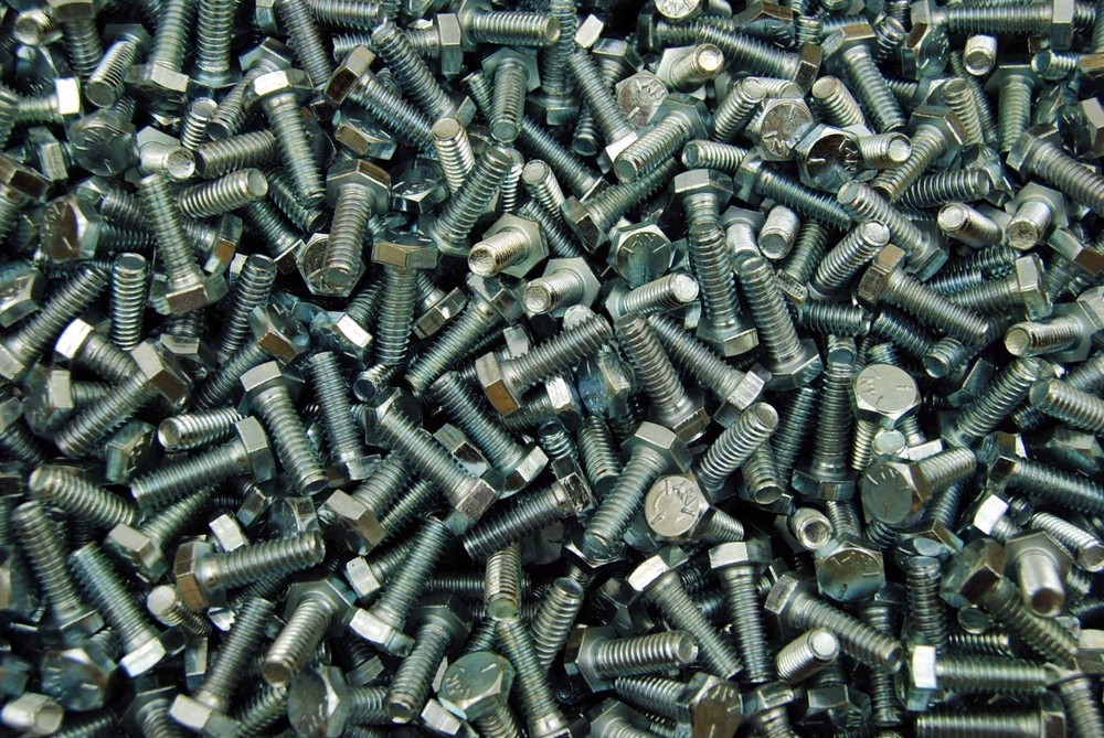 (500) Hex Head 1/4-20 x 3/4 Grade 5 Bolts Zinc Plated Cap Screws
