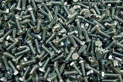 (500) Hex Head 1/4-20 x 3/4 Grade 5 Bolts Zinc Plated Cap Screws