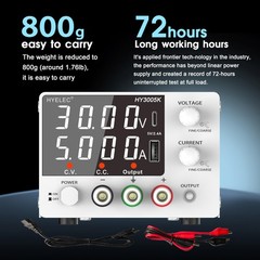 Variable DC Power Supply, 0-30V 0-5A, Bench Power Supply with Encoder Knob, 4…