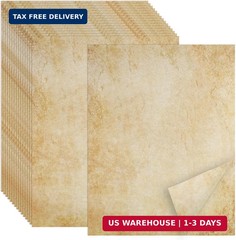 Joyberg 70PCS Vintage Paper 8.5 x 11 in Parchment paper for Writing Letter writi
