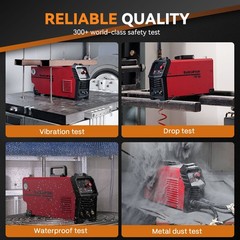 2026 ARCCAPTAIN Plasma Cutter Large LED Display 50Amps Cutter Machine 110/220v