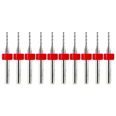 10 Pc 1.15mm (0.045″) Solid Carbide Drill Bits PCB CNC Precision Carbide Drills