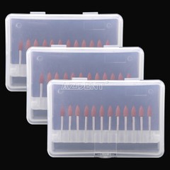 10packs Dental 0413 Brownie Polishers Bur FG 1.6MM Shank Mini Points AZDENT