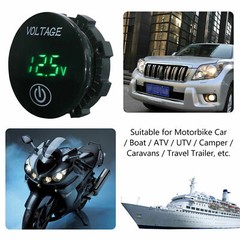 12V-24V Car Marine Motorcycle Touch LED Digital Voltmeter Voltage Meter Battery