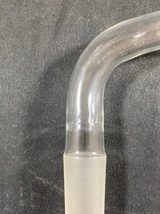 Laboratory Glass 180mm 24/40 Joint 105° Connecting Tube Distillation Adapter