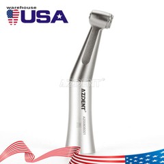 AZDENT Dental Contra Angle Low Speed Handpiece 1:1 Direct Drive 1.6mm FG Burs