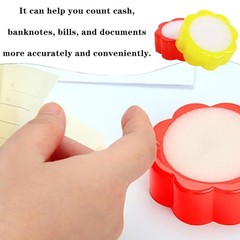 6 PCS Finger Moistener Sponge Fingertip Wet Sponge for Money Counting
