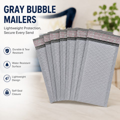 #0 6×9 Poly Bubble Mailer Padded Mailing Bags Self Seal Shipping Envelopes Gray