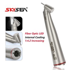 SKYSEA Dental Fiber Optic 1:4.2 Increasing 45° Contra Angle LED Handpiece DL