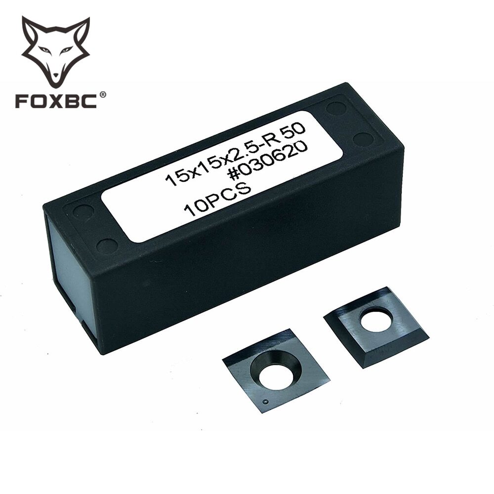 15mm Lathe Turning Tool Carbide Insert 15x15x2.5mm R50 30 Degrees 10pcs
