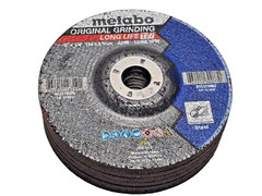 Metabo Grinding Wheel Steel Long Life 6 x 1/4 x 7/8 in Type 27 616319000 QTY: 6