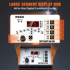 HITBOX AC DC Aluminum TIG Welder Pulse Digital MMA TIG Welding Machine 220V/200A