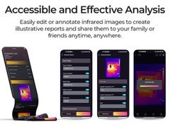 Dual Camera Compact Thermal Imaging Camera TOPDON TC001 PLUS for Tpye-C Android