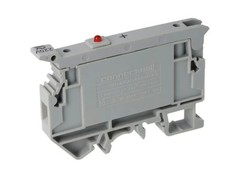 Altech Corp CAFL4U(L)/220 Fuse Terminal w/LED 16A, 600V 22-12 AWG, 9mm Gray – x1