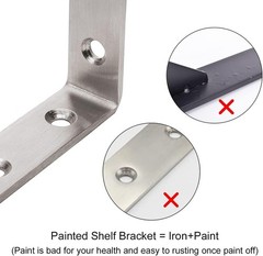 Set of 4 Heavy Duty L Brackets, 5″ x 3″, for Easy Installation & Support