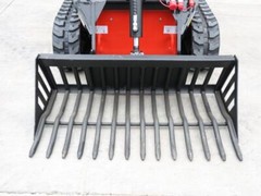 Rock Bucket attachment skid steer loader attachments for TYPHON STOMP skidsteer