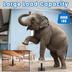 Adjustable House Floor Jacks, Post 8″ – 12″ Black