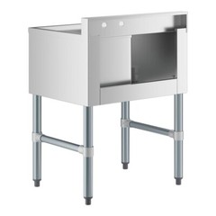 18″W x 24″L Steel One Bowl Commercial Underbar Sink with Left Drainboard