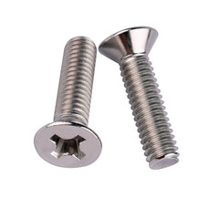 #10-32 x 3/8 Inch Phillips Flat Head Machine Screws, 40 Pcs