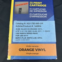 Brady ORANGE Label 3/4″ Print Cartridge M21-750-595-OR For BMP21-Plus