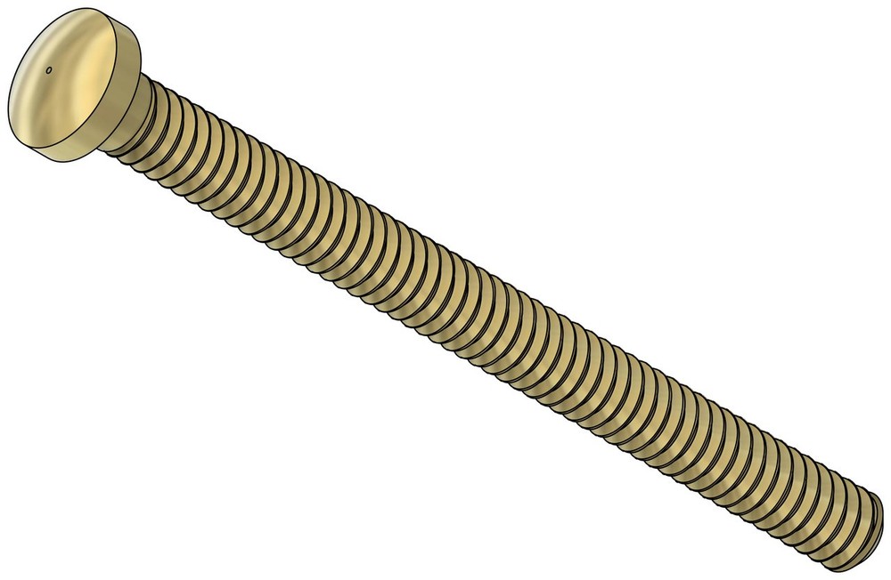 M1.2 Machine Screw, Gold OAL 15.0mm, 100 count #11619G