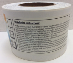 Kimberly-Clark BLOCK-IT Flashing Tape, 4 Inches by 75 Feet, 1 Roll Free Shipping
