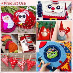 13 Rolls 8″X35″ 1.4Mm Thick Soft Felt Fabric Sheet 13 Assorted Red Series Colors