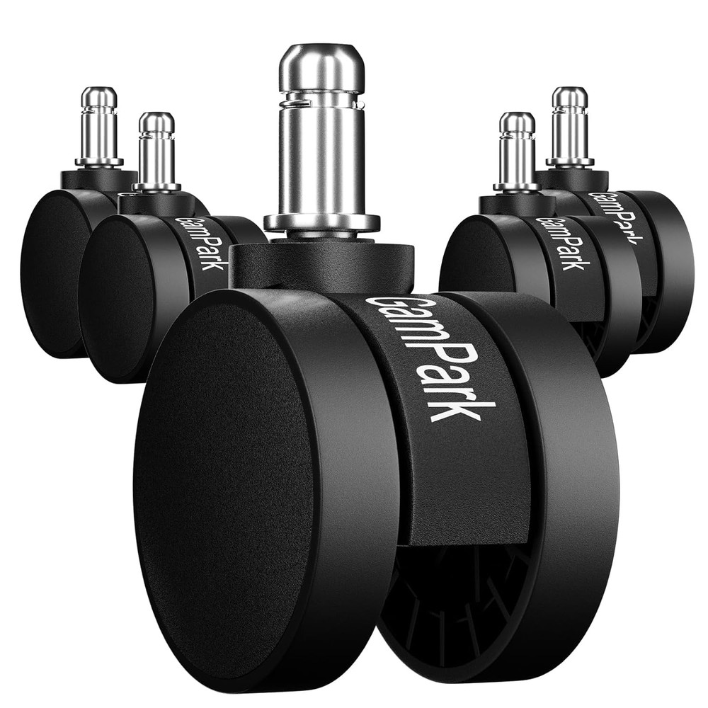 5pcs 2″ Office Chair Wheels Heavy-Duty Casters Smooth Rolling for All Floors