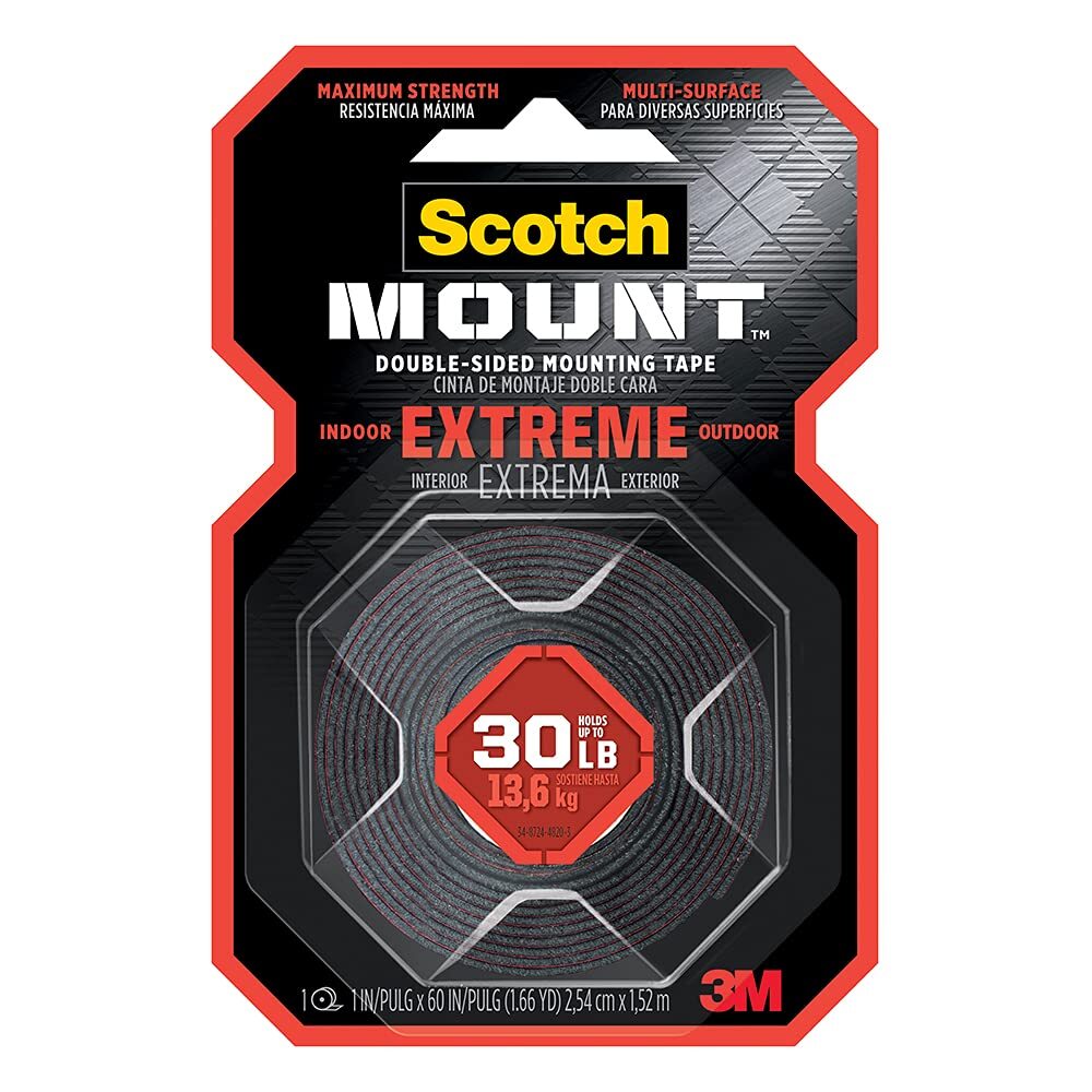 3M Scotch-Mount Extreme Double-Sided Mounting Tape 414H, 1″ x 60″
