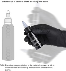 Tattoo Ink Black 1oz(30ml) Vegan-Friendly Standard Pigment Supplies