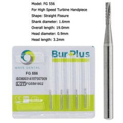 Wave Dental Carbide Burs Round Bur FG 330 1/4 2 6 8 557 High Speed Friction Grip