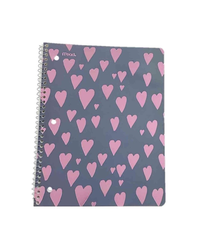 Endless Love Embellished Notebook, Pink Foil Hearts (7.5 Inches x 10.5 Inches, 7