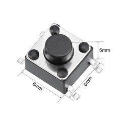 50pcs Momentary Panel PCB Surface Mounted Devices SMT SPST Tactile Tact Switch