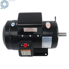 TEFC 5HP Single Phase Motor 1800 RPM 184T Farm Duty 208/230V 4-Pole 60Hz