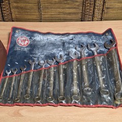 Wright Tool Combination Wrench Set 11 Piece SAE Set 911 3/8 Through 1 Made USA