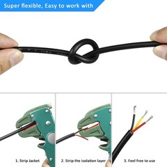 Low Voltage 18/3 Wire for LED Lamp, Automotive