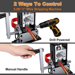 Wire Stripping Machine Manual Scrap Copper Stripper Tool Drill Powered DIY