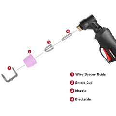 ARCCAPTAIN AG60 Plasma Cutting Torch Gun 4 M Cable for CUT50 Pilot Arc Non-Touch
