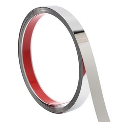 Silver Metalized Mirror-Like Finish Molding Trim, Peel and Stick Strip for Mi…