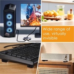 Rubber Feet for Electronics, Adhesive Black, Bumpers