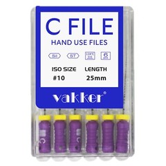 Dental Rotary Endo Endodontic Stainless Steel C Files for Root Canal 21/25mm